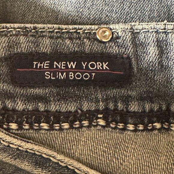 Women's 9/10 Vigoss "The New York Slim Boot" Mid Rise Jeans Embroidered Pockets - Picture 9 of 13